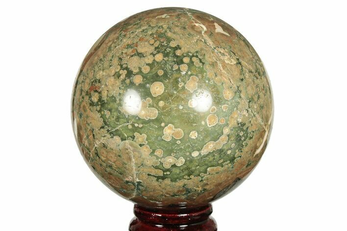 Polished Rainforest Jasper (Rhyolite) Sphere - Australia #209247